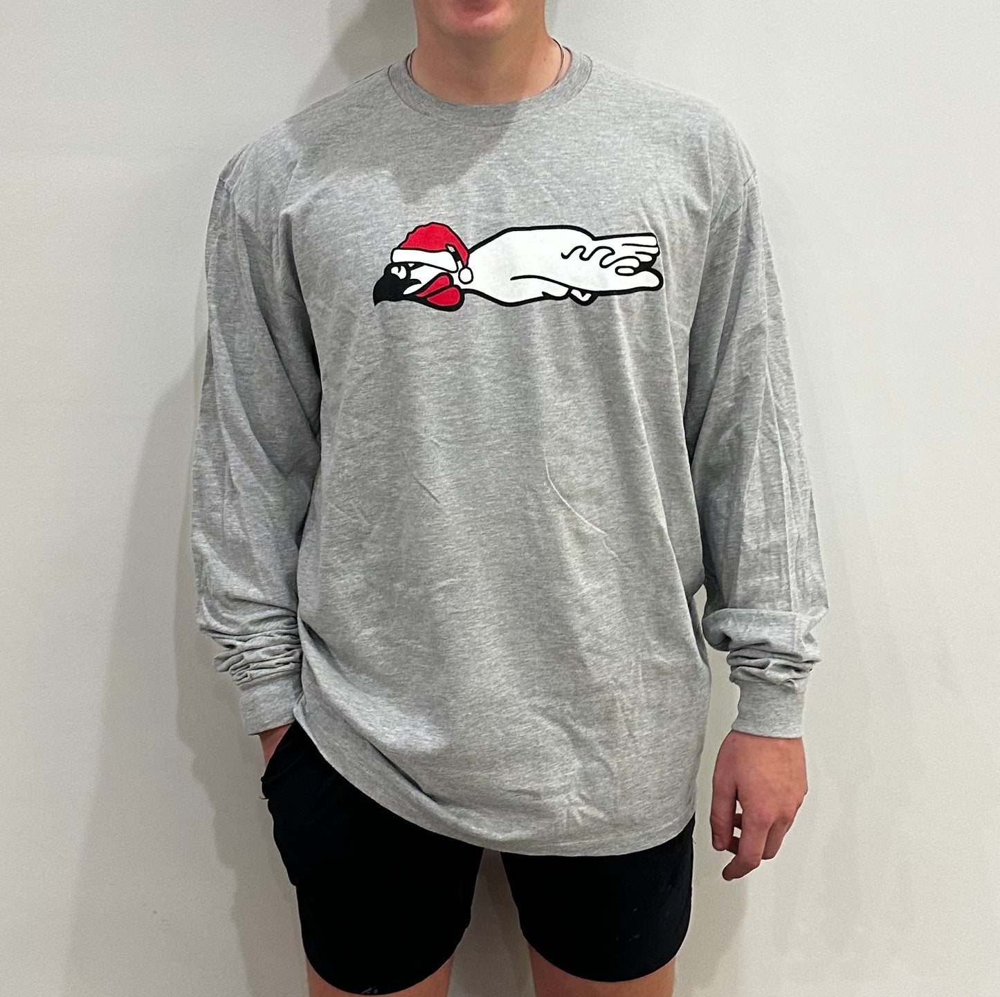 Christmas Long Sleeve Light Grey