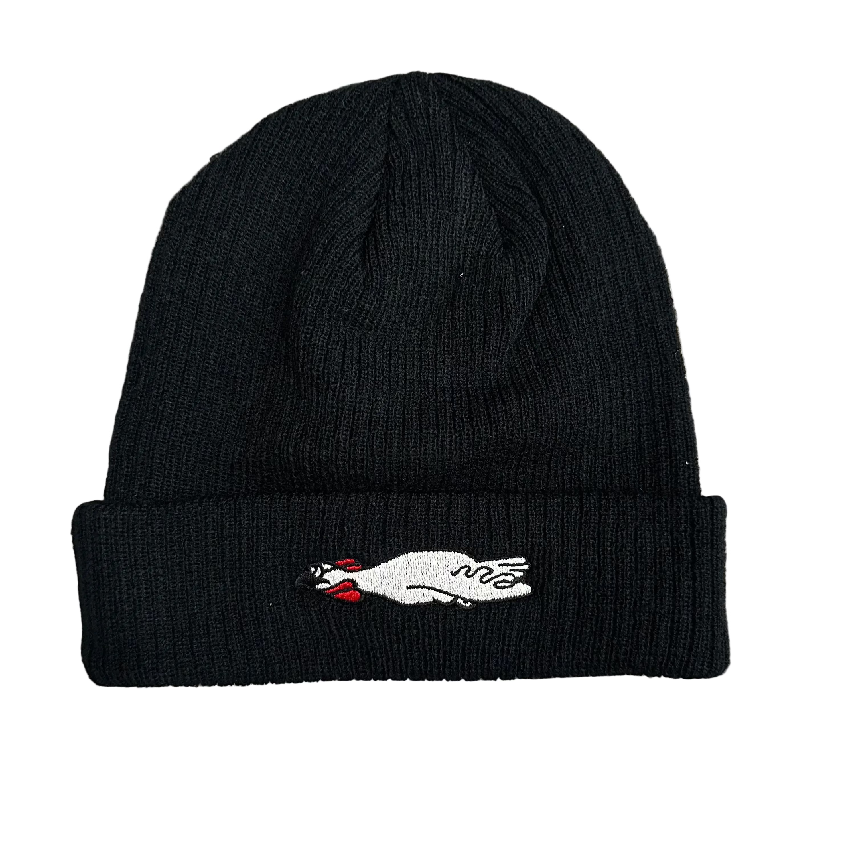 Flying Chick Black Beanie