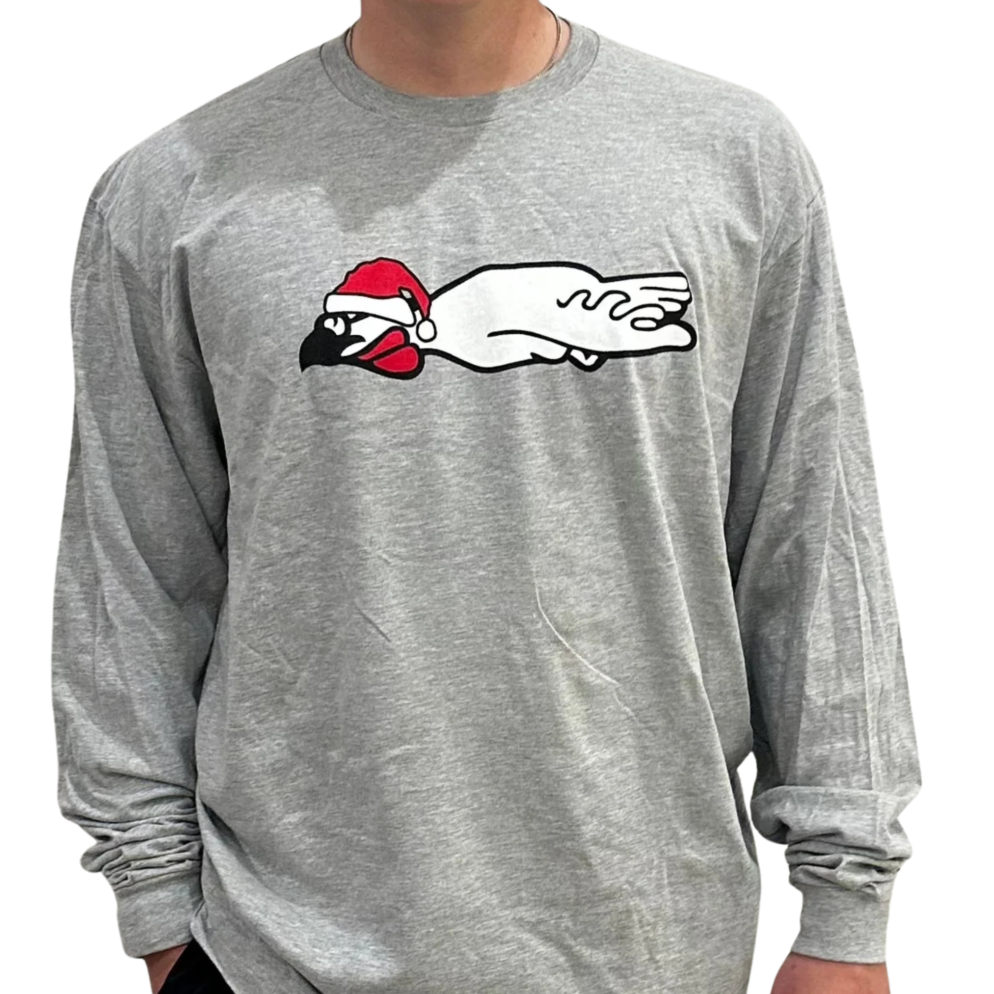 Christmas Long Sleeve Light Grey